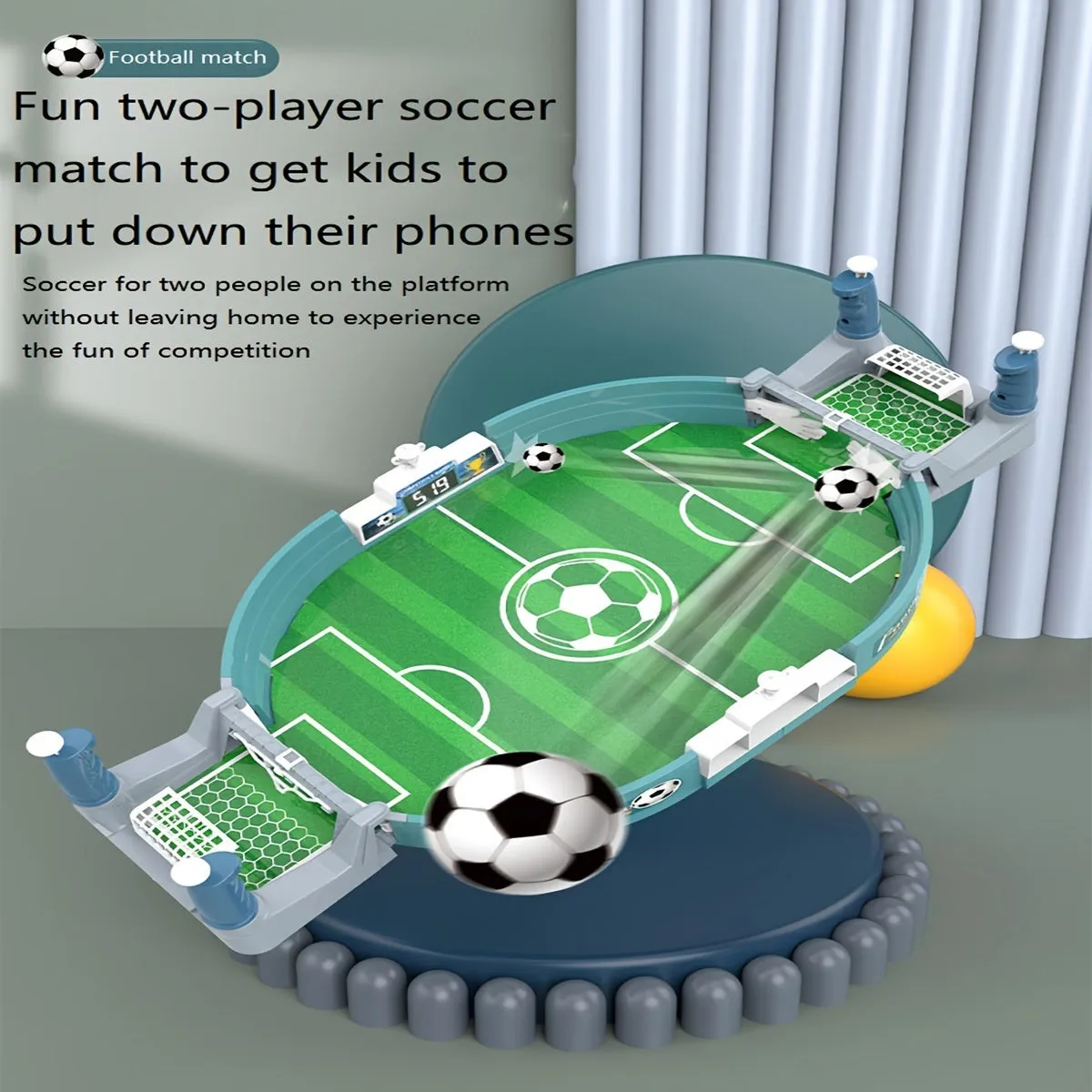 1pc Educational Handheld Battle Machine Interactive Football Board Game