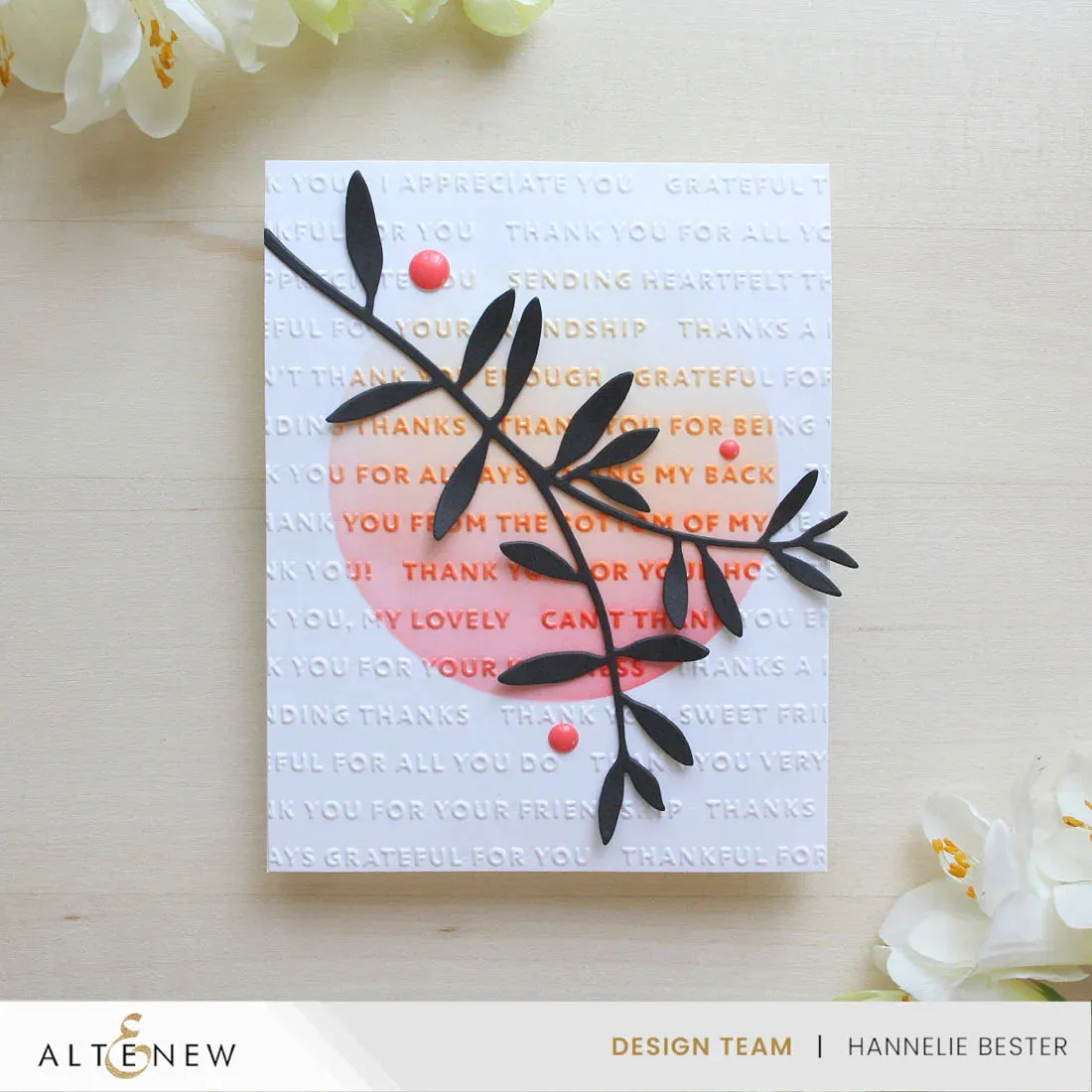 Altenew Ways to Thank You One-of-a-Kind 3D Embossing Folder