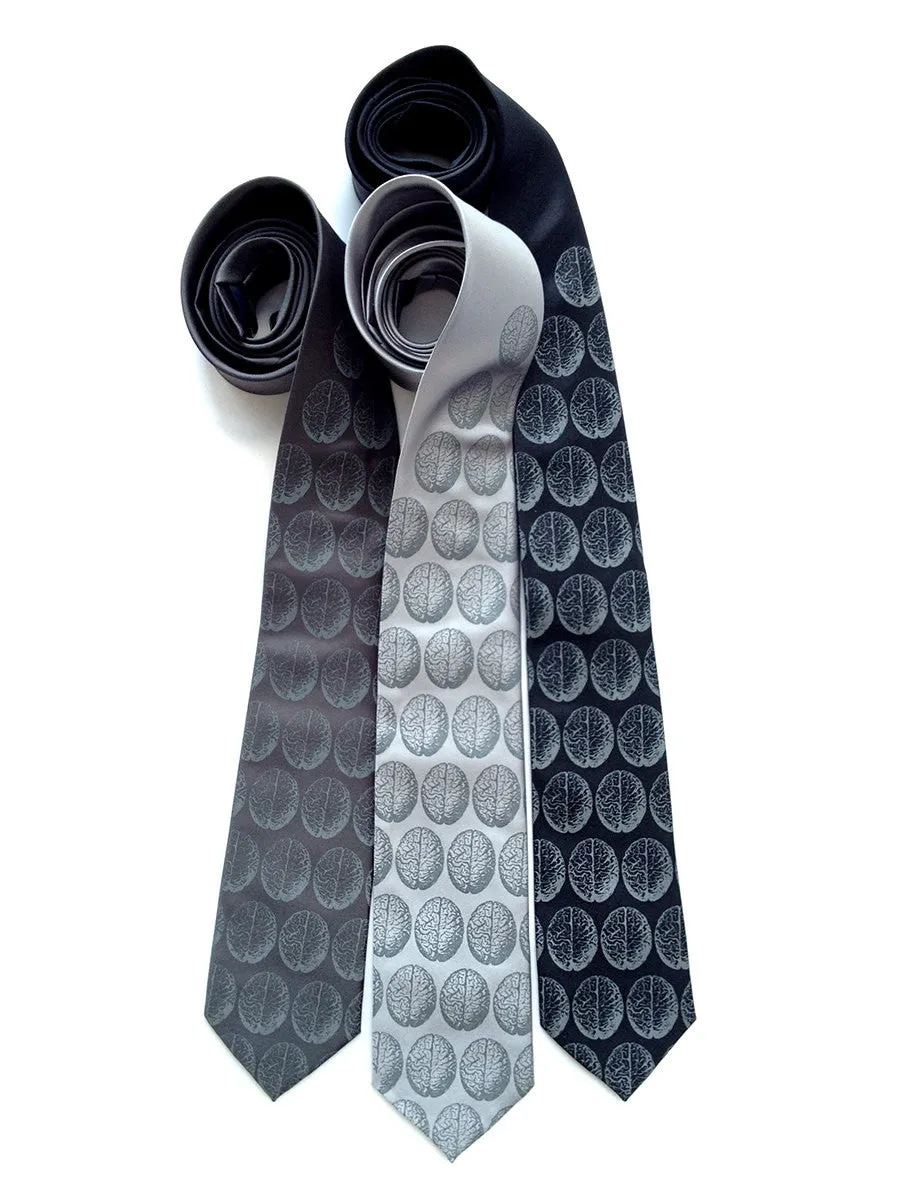 Brain Dot Silk Necktie