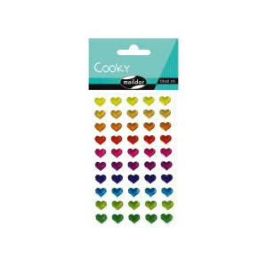 Cooky Stickers - Coloured Hearts 2