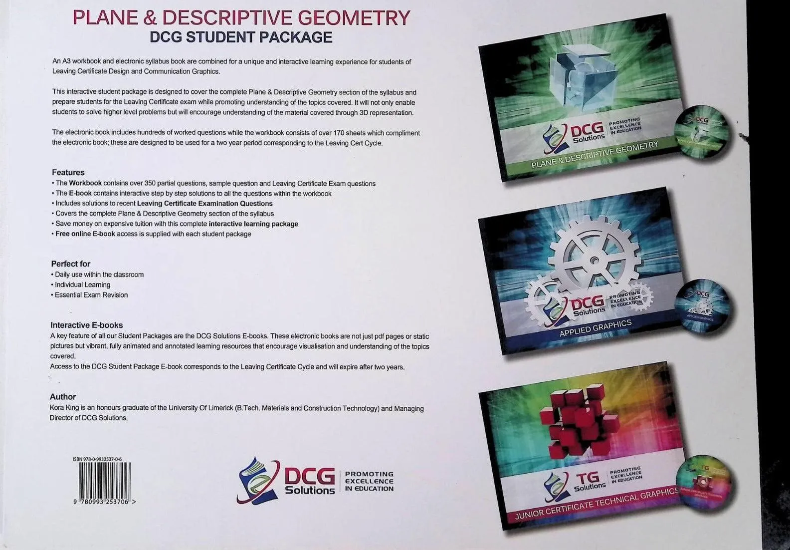 DCG Solutions Student Package – Plane & Descriptive Geometry (Core-Book 1)