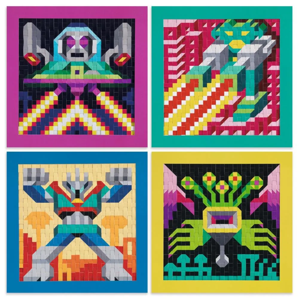 Djeco Pixel Weaving Paper Creations - Invaders