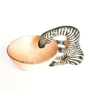Drinking Zebra Bowl