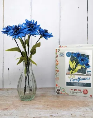 Felt Cornflower Craft Kit, Crafty Kit Company