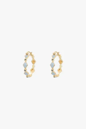 Glacier Big Hoop Earrings Goldplated