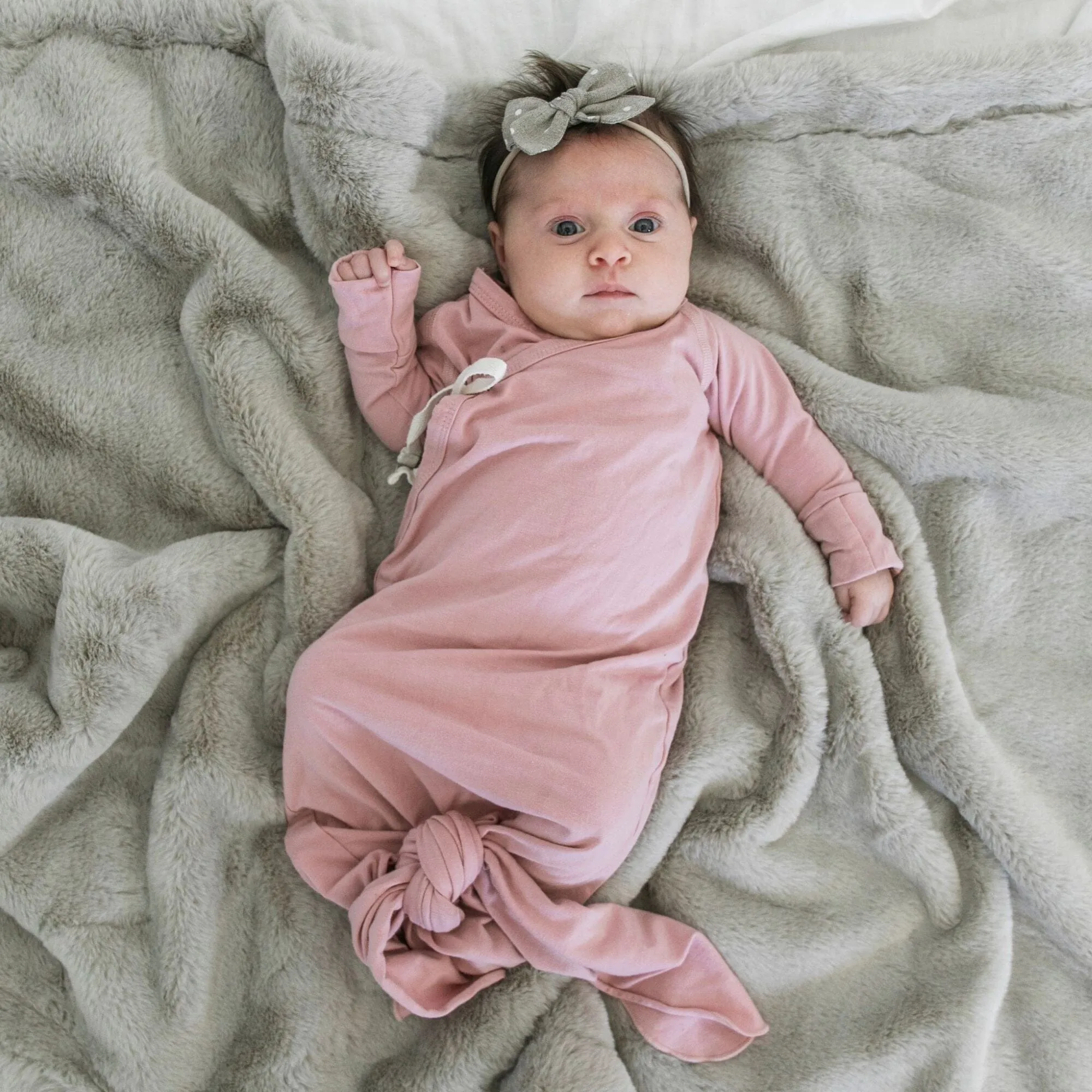 GRAND FAUX FUR RECEIVING BLANKETS