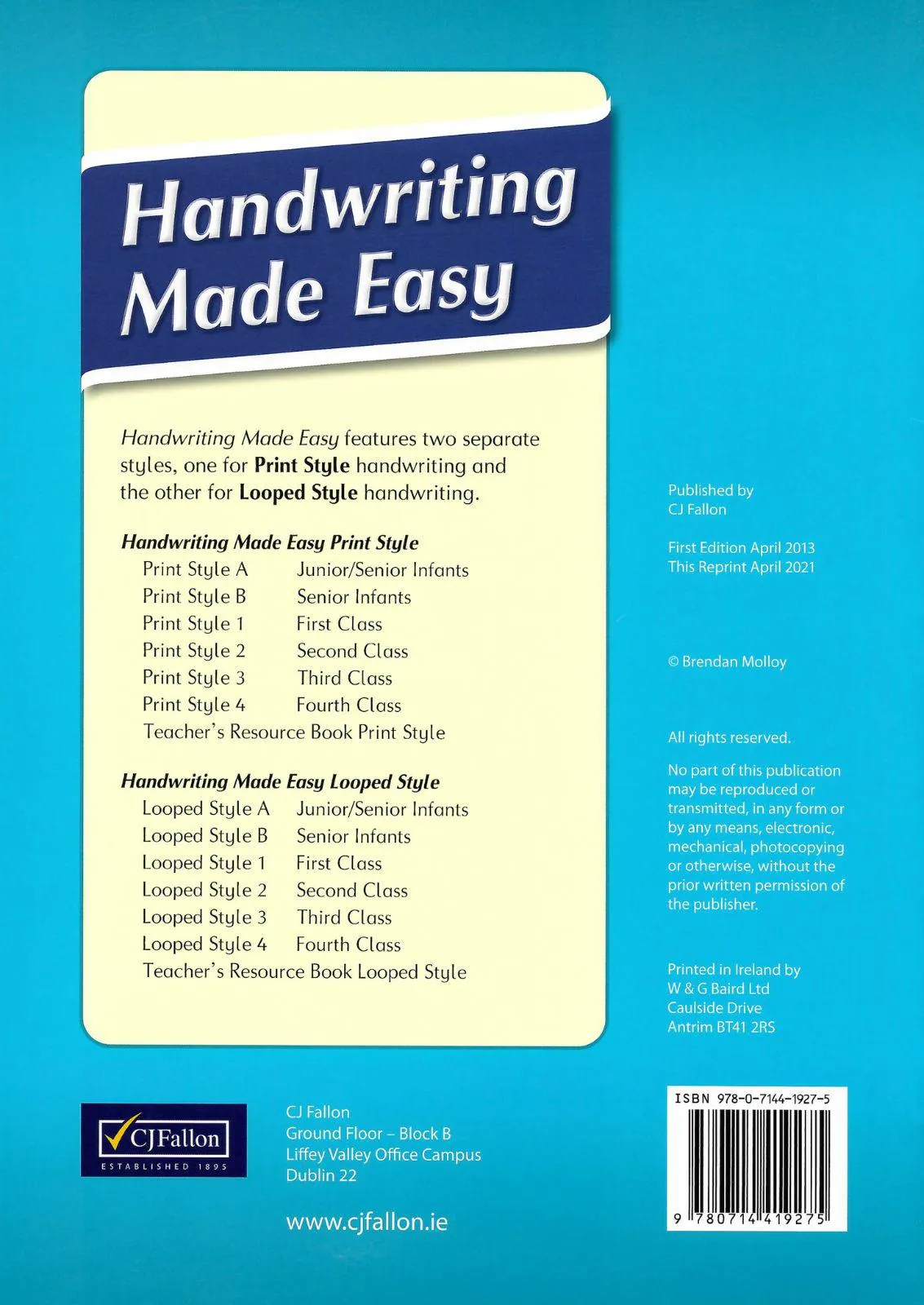 Handwriting Made Easy - Looped Style 1
