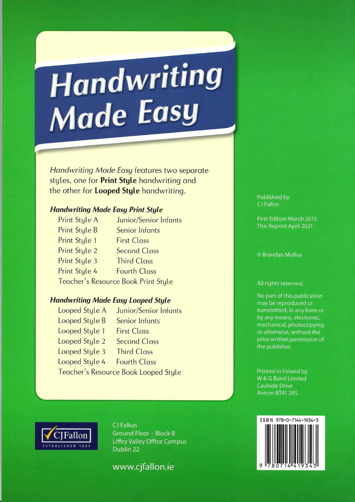 Handwriting Made Easy - Print Style 2