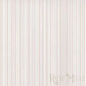Harmony Stripes in Rose - Signature Vintage Scrapbook Papers