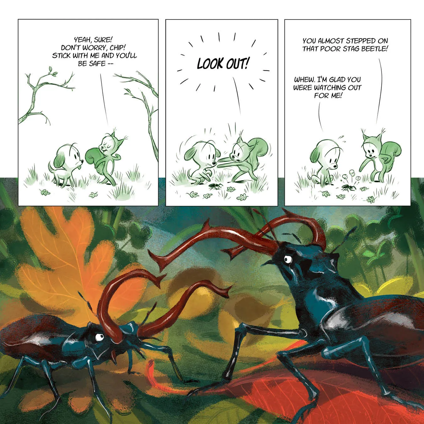 LITTLE TAILS IN THE FOREST, by Brrémaud & Bertolucci