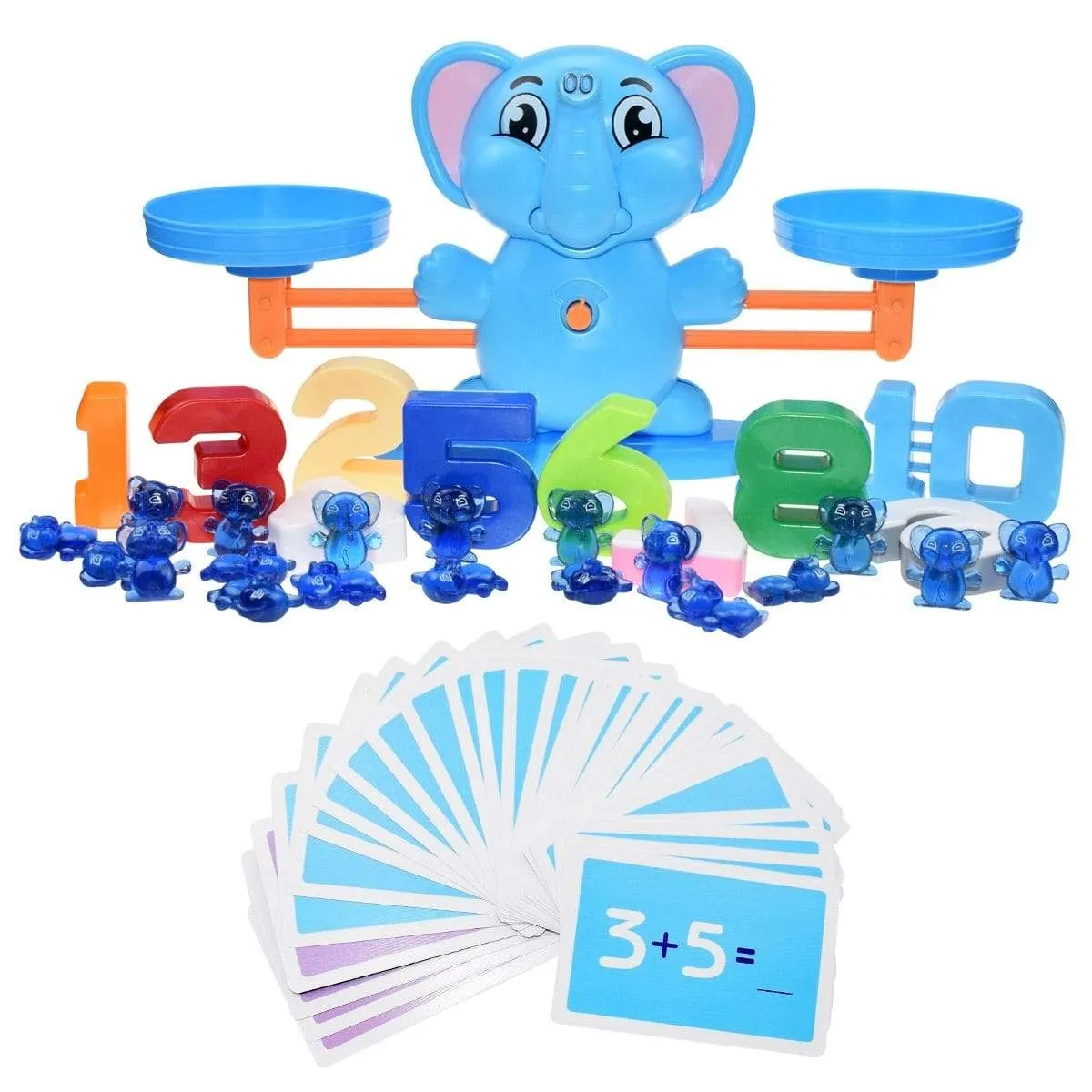 Montessori Math Toy Digital Monkey Balance Scale Educational Math Penguin Balancing Scale Number Board Game Kids Learning Toys