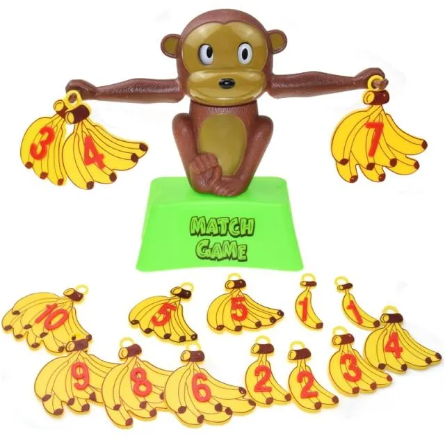Montessori Math Toy Digital Monkey Balance Scale Educational Math Penguin Balancing Scale Number Board Game Kids Learning Toys