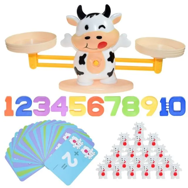 Montessori Math Toy Digital Monkey Balance Scale Educational Math Penguin Balancing Scale Number Board Game Kids Learning Toys