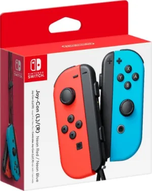 Nintendo Joy-Con (L/R) Wireless Controllers for Nintendo Switch - Red/Blue - Brand New