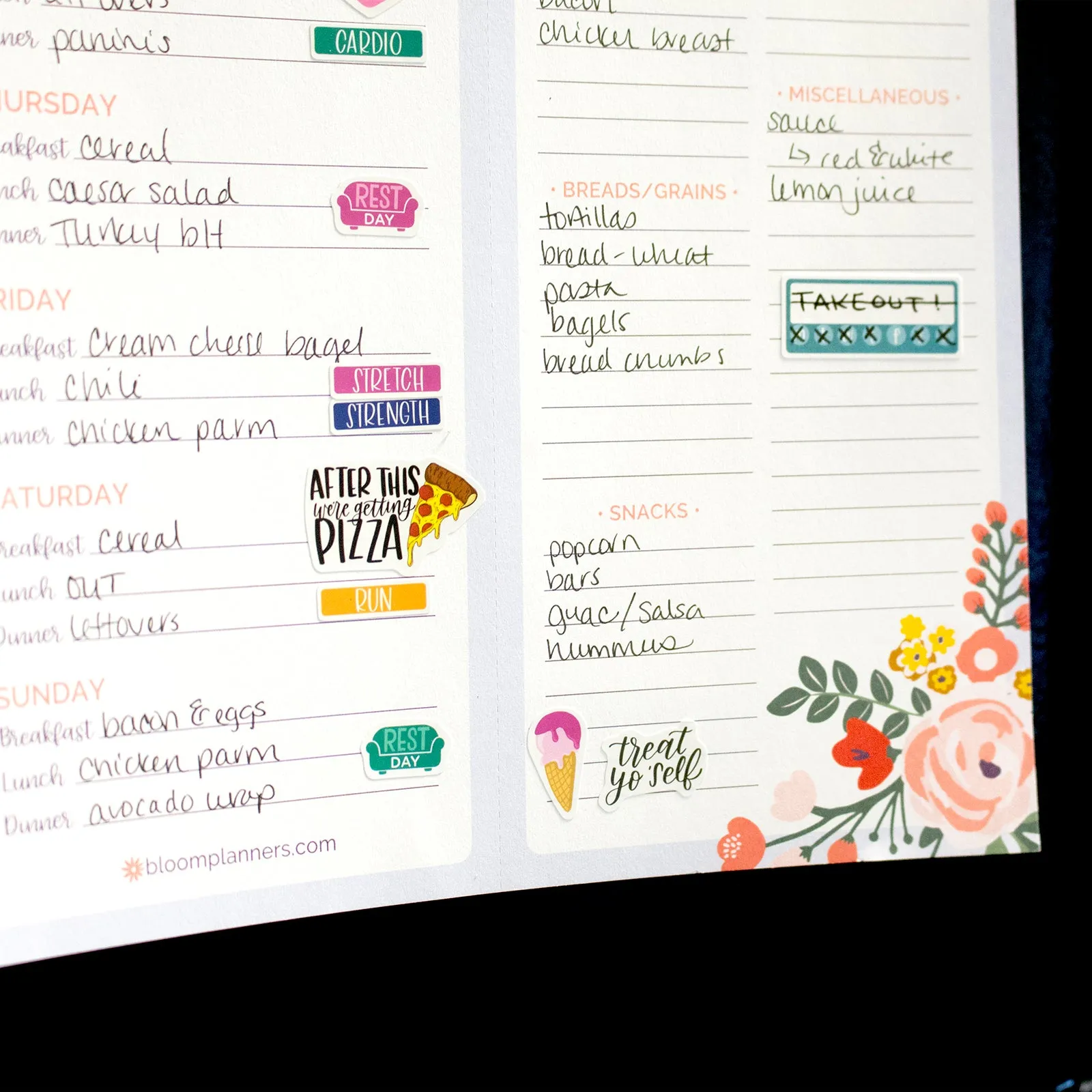 Planner Sticker Pack, Fitness & Healthy Living