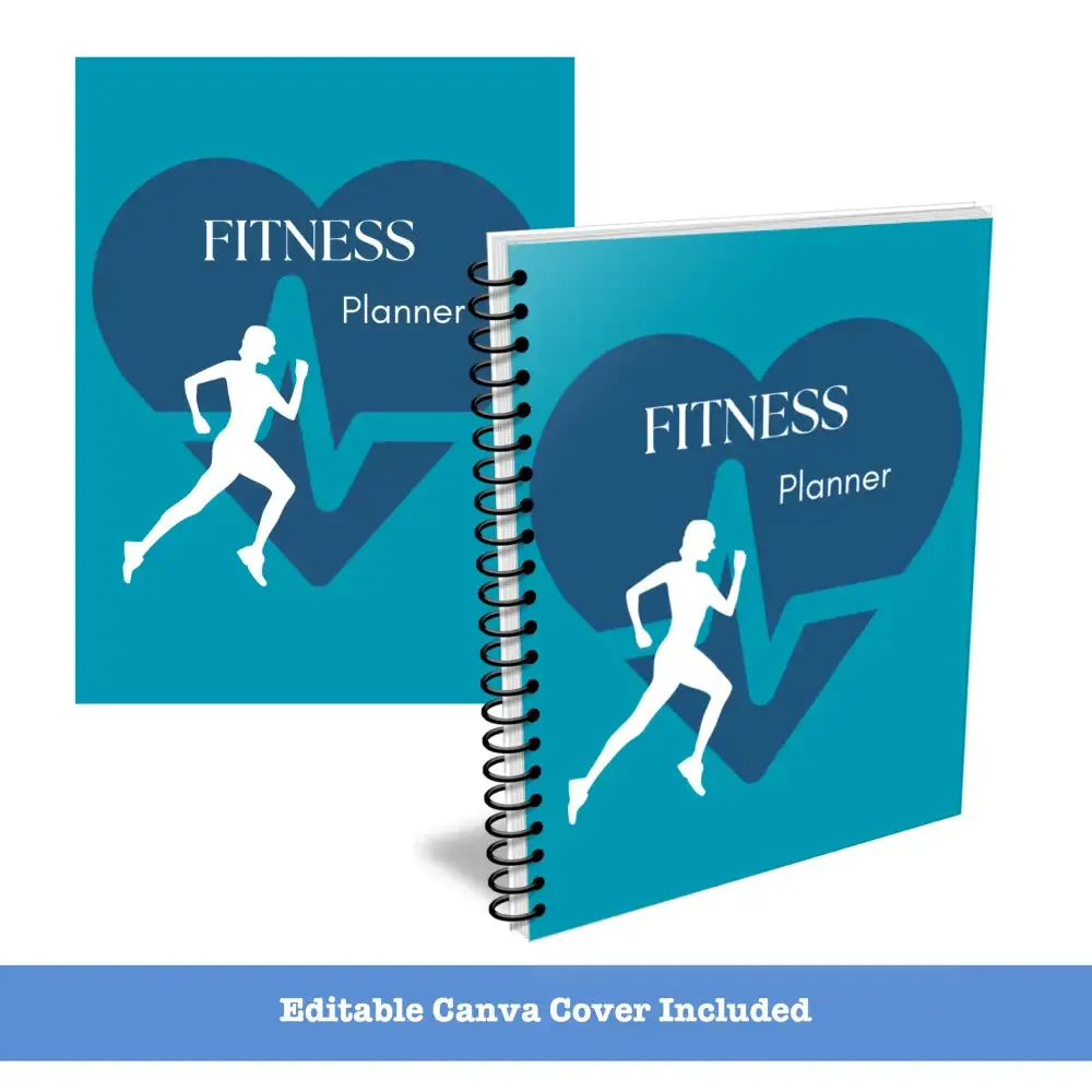 Premium Fitness Planner - PLR with Canva Template