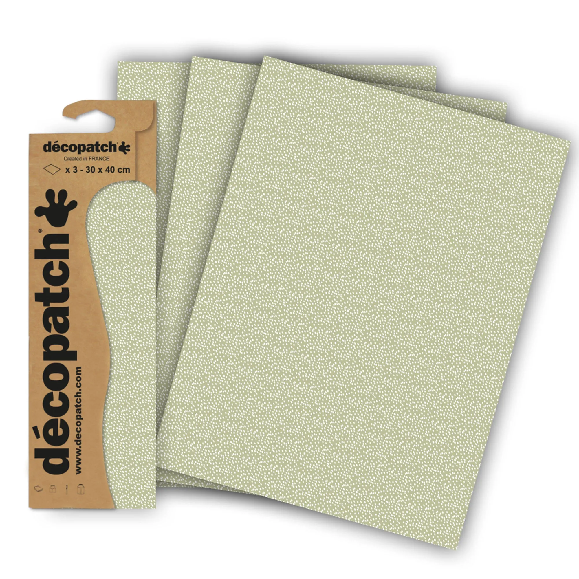 Printed Paper - Green/White Spots