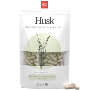 Psyllium Husk Powder 750mg Capsules - 100% Pure & Natural High Fibre