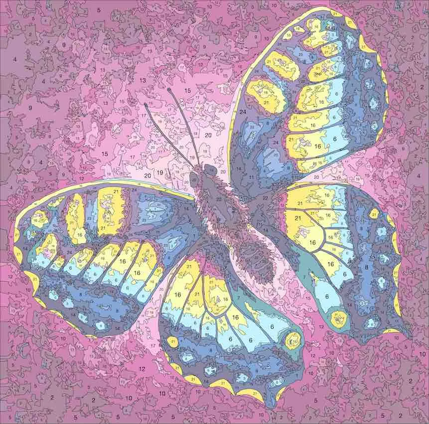"Change" Paint by Numbers Framed Kit Rachel Froud 30x30cm