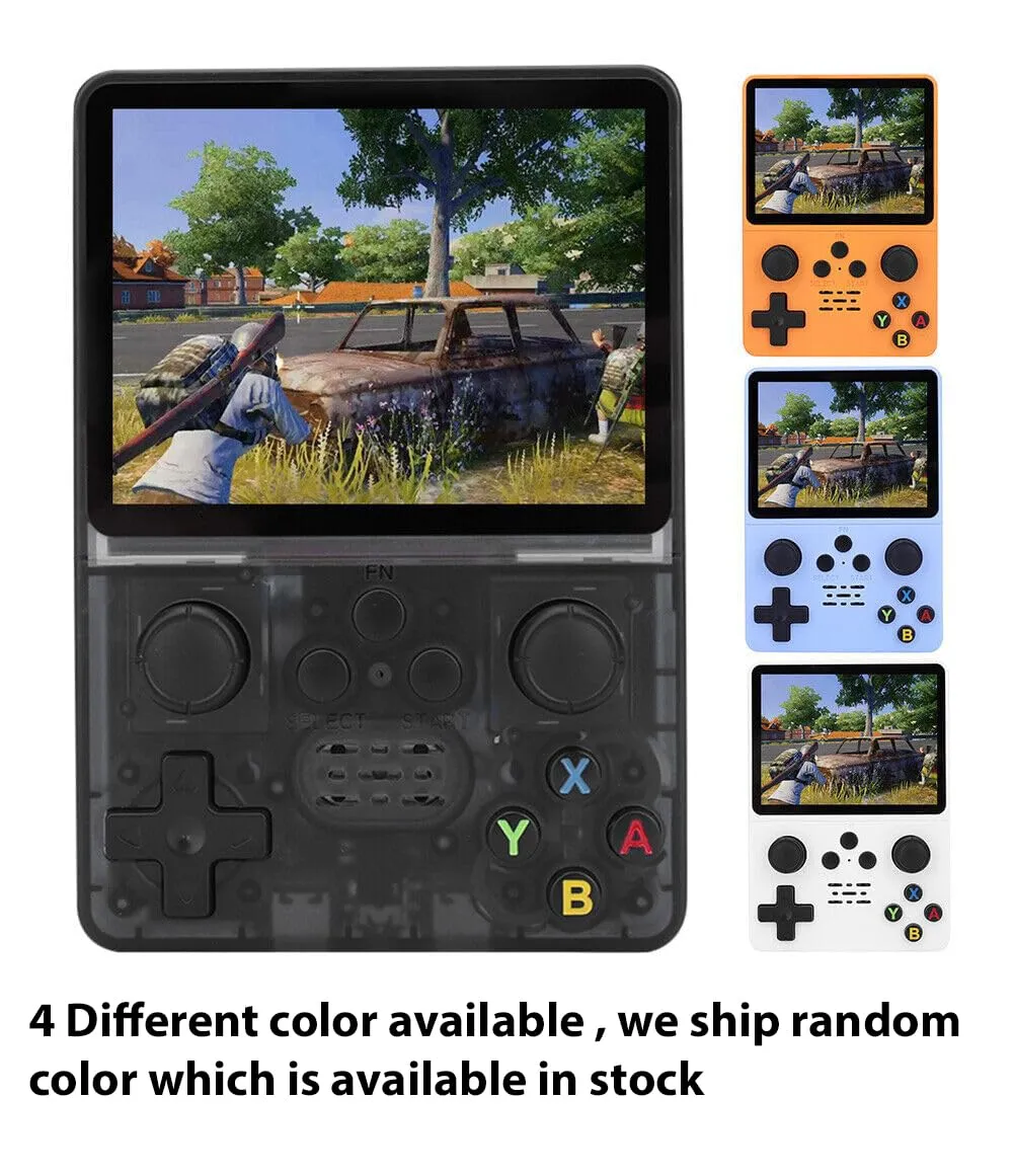 R35S l Retro Video Game Console 64GB Mini Handheld Gameboy Built in 8000  Classic Games   PSP Games 3.5-inch IPS Screen Dual 3D Joystick