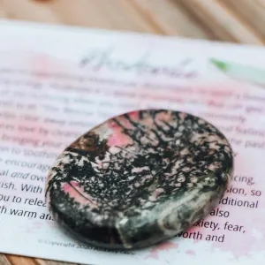 Rhodonite Worry Stone – The Rescue Stone for Emotional Healing
