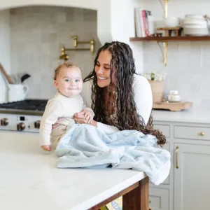 Saranoni Lush Receiving Blanket | Chambray