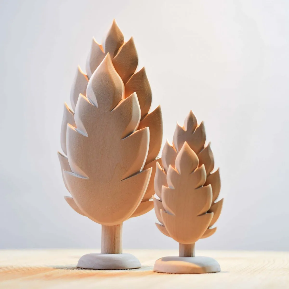 Small Wooden Thuja Tree - Natural
