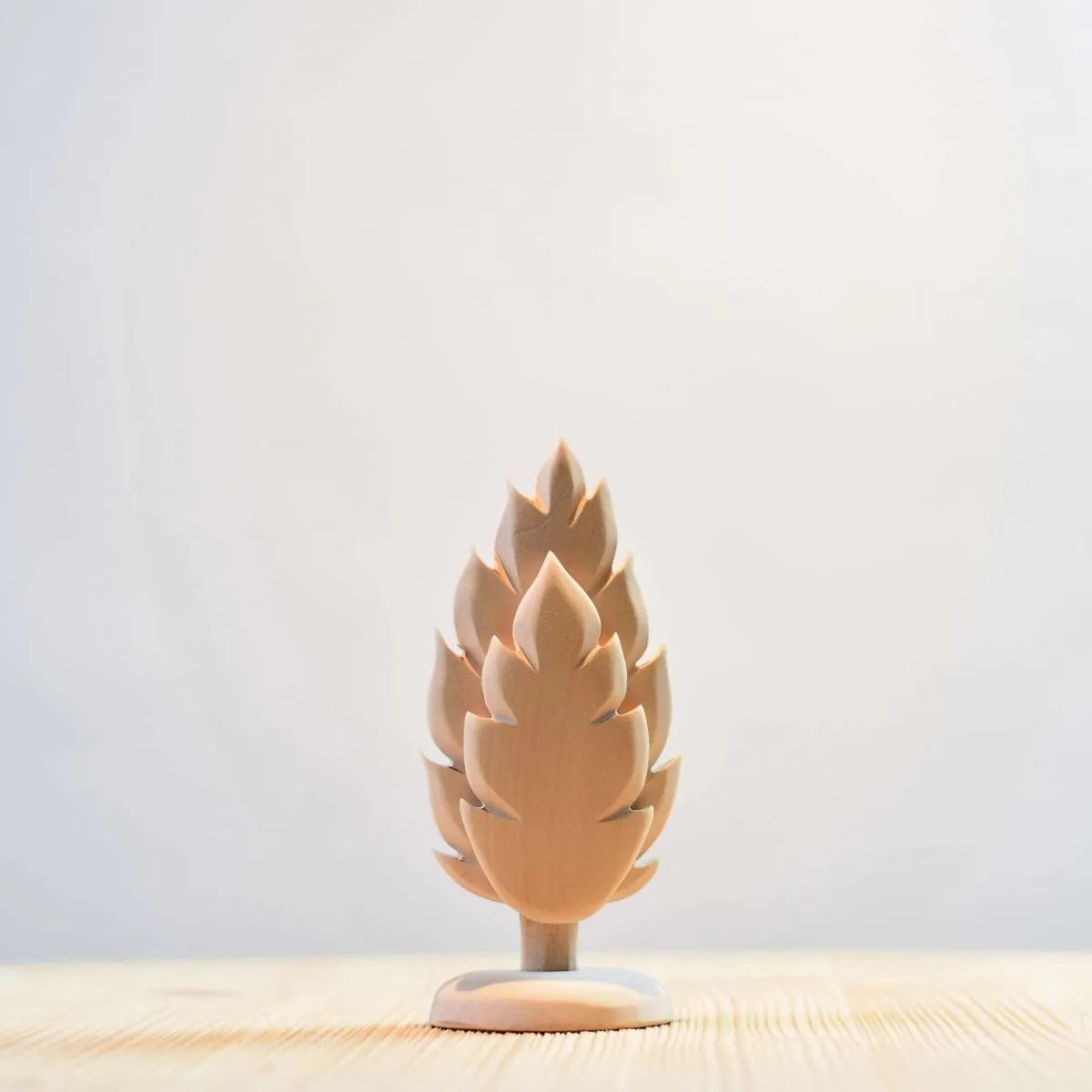 Small Wooden Thuja Tree - Natural