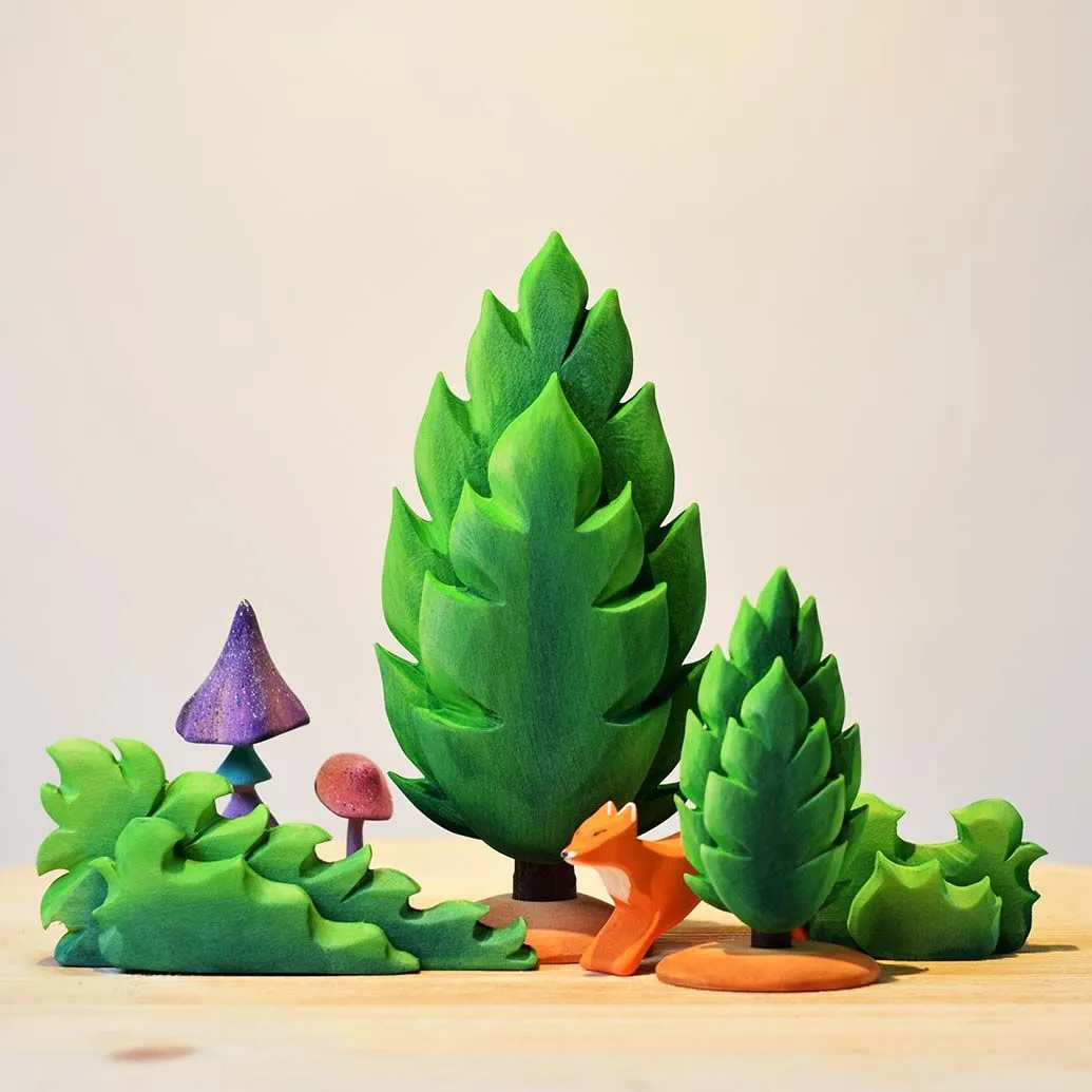 Small Wooden Thuja Tree - Summer