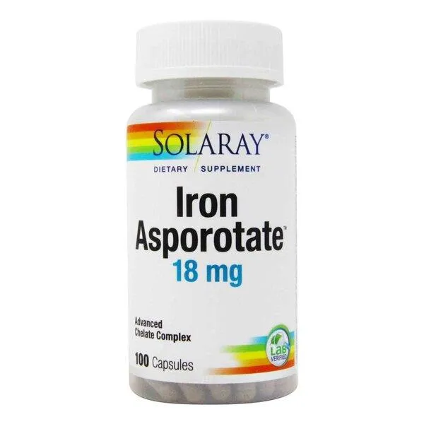 Solaray - Iron Asporotate 18 mg