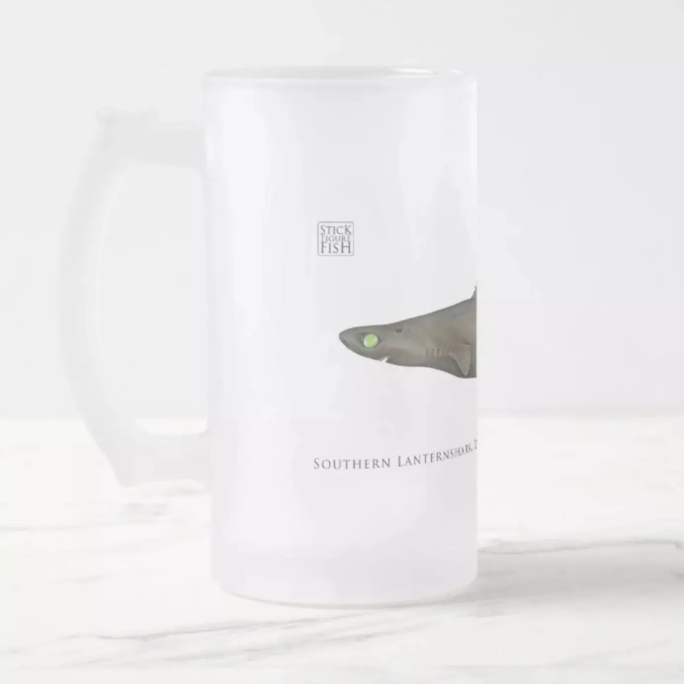 Southern Lanternshark - Frosted Glass Stein