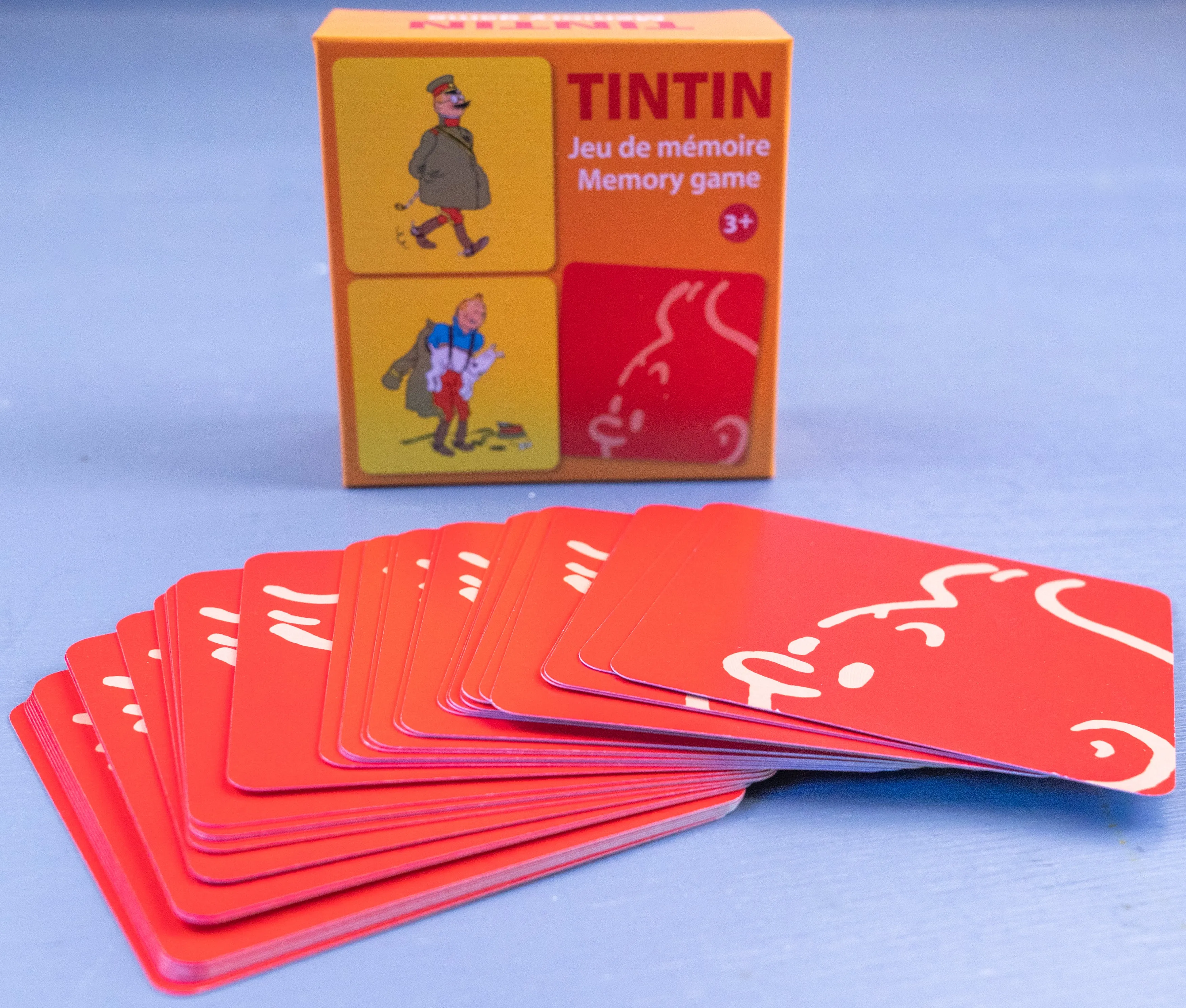 Tintin Moulinsart Memory Game Playing Card Set of 2: Actions/Costumes Cards