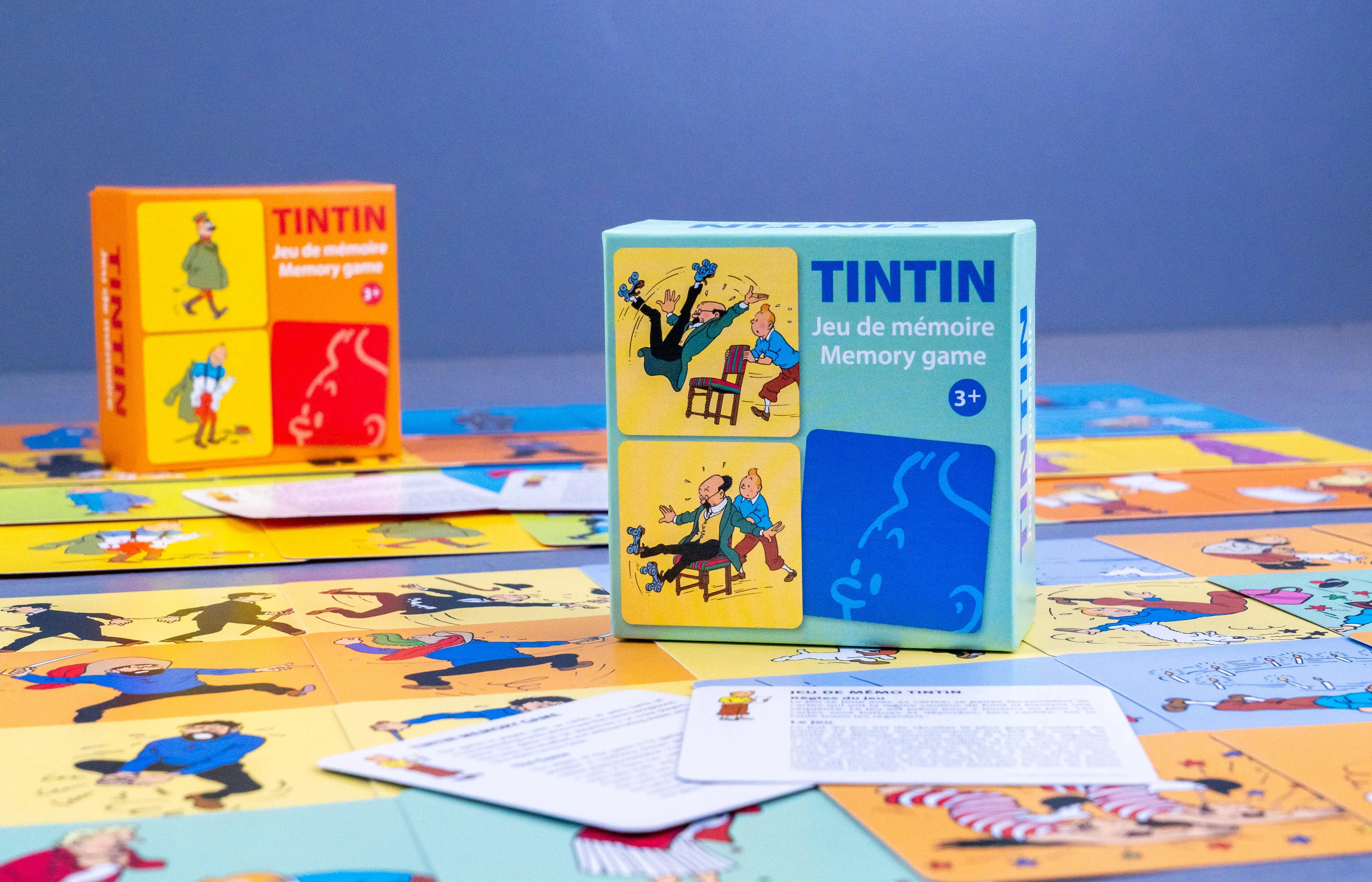 Tintin Moulinsart Memory Game Playing Card Set of 2: Actions/Costumes Cards