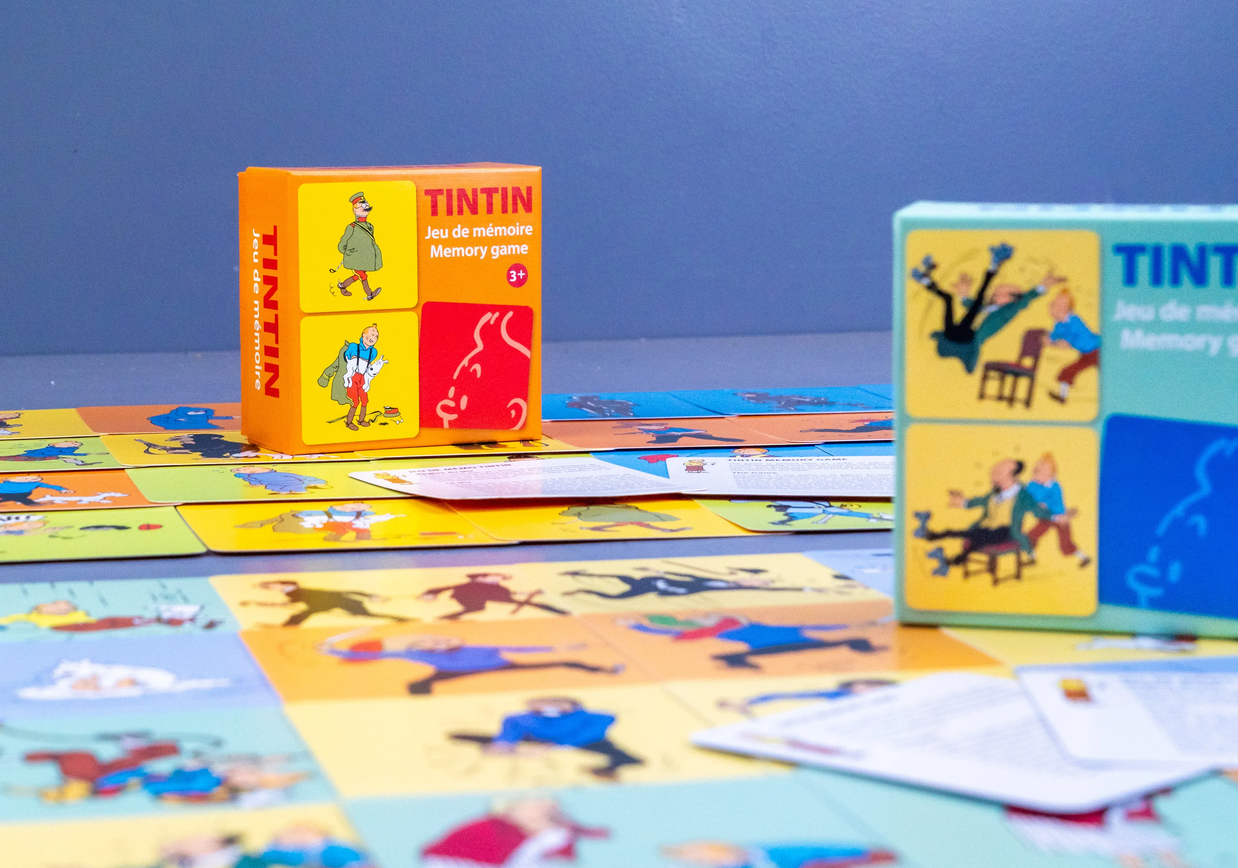 Tintin Moulinsart Memory Game Playing Card Set of 2: Actions/Costumes Cards