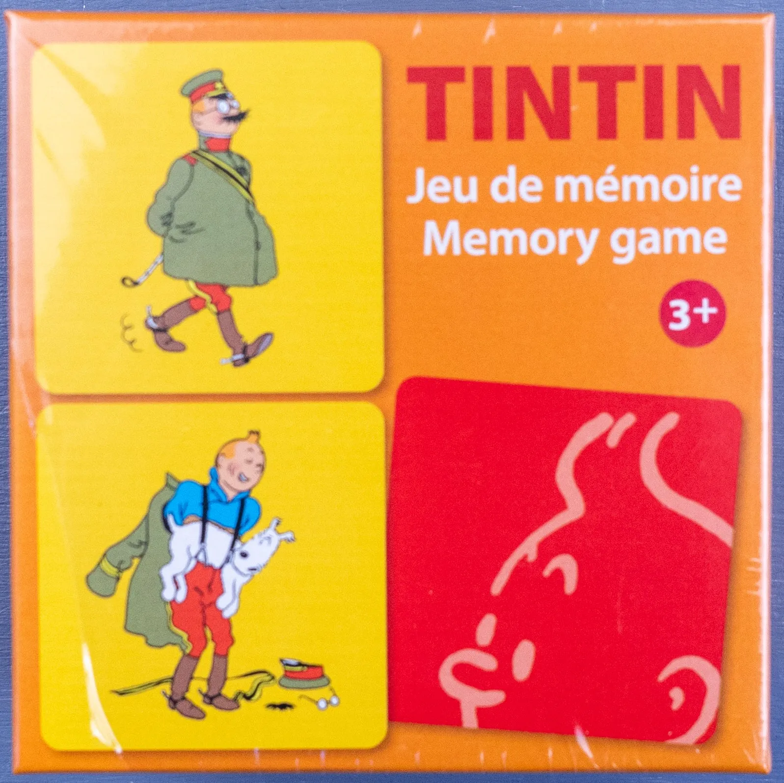 Tintin Moulinsart Memory Game Playing Card Set of 2: Actions/Costumes Cards