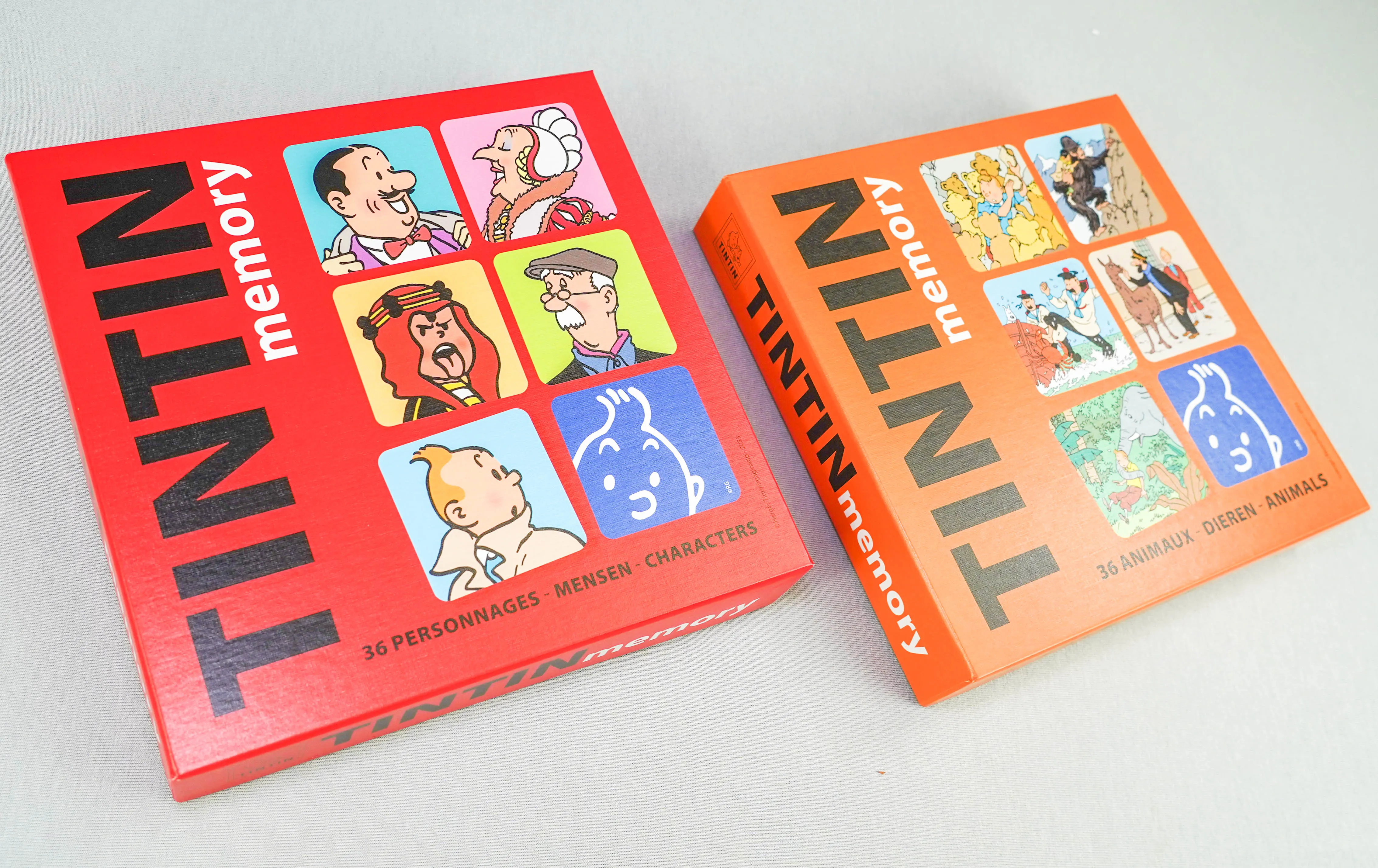 Tintin Moulinsart Memory Game Playing Card Set of 2: Animals/Character Cards