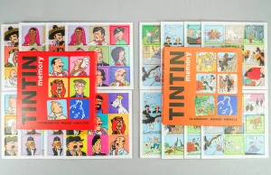 Tintin Moulinsart Memory Game Playing Card Set of 2: Animals/Character Cards