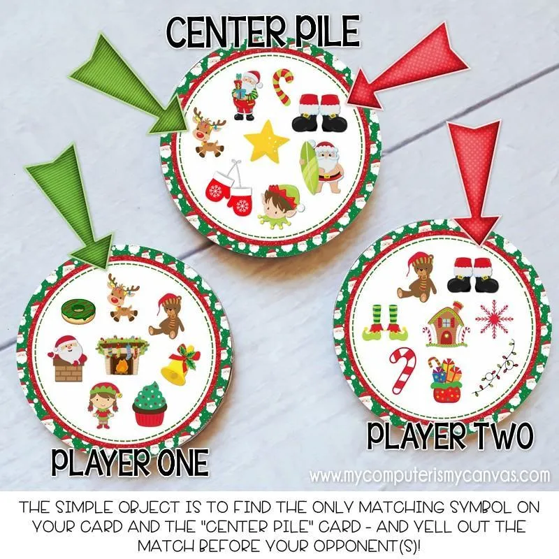 Tis the Season GAME TRIO PRINTABLE