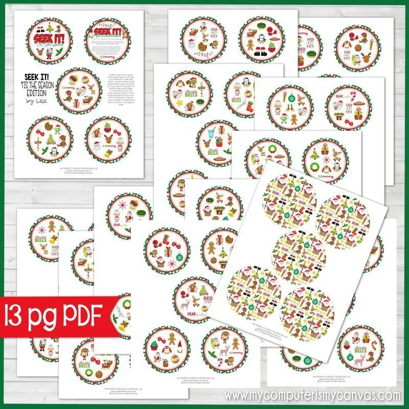Tis the Season GAME TRIO PRINTABLE