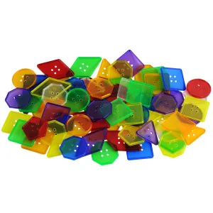 Translucent Geometric Lacing Buttons 108pc 4 Laces