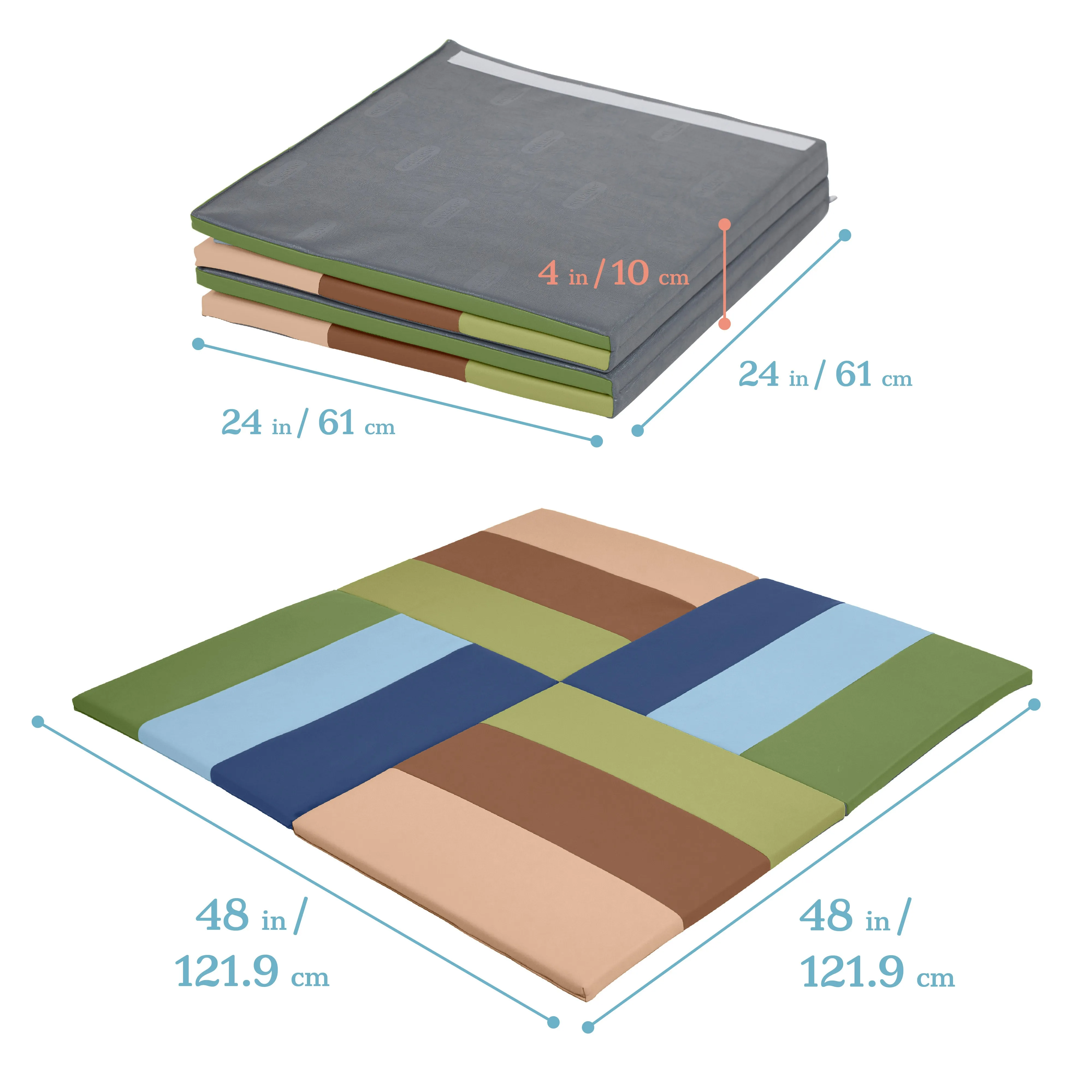 Turning Tiles Activity Mat, Folding Playmat