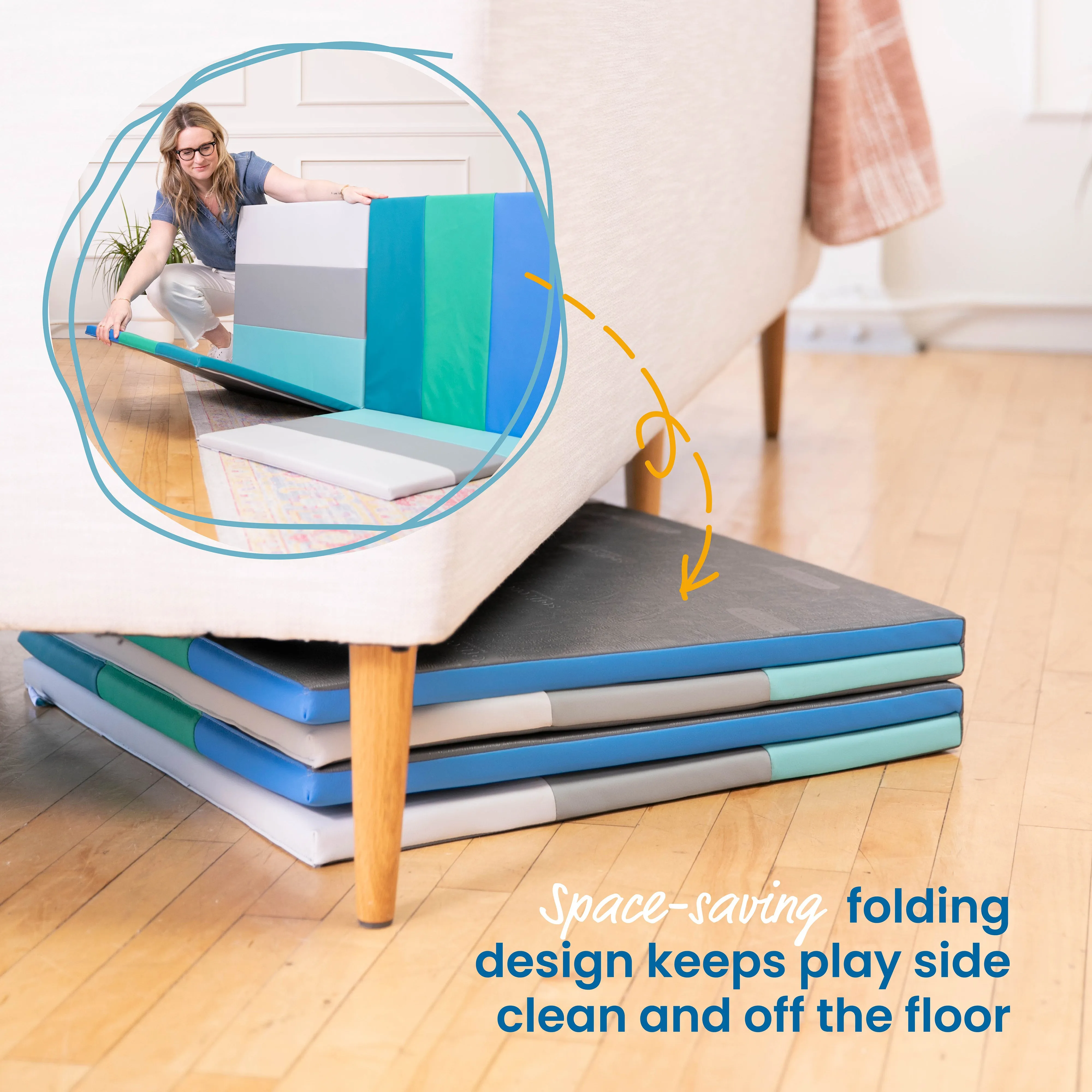 Turning Tiles Activity Mat, Folding Playmat