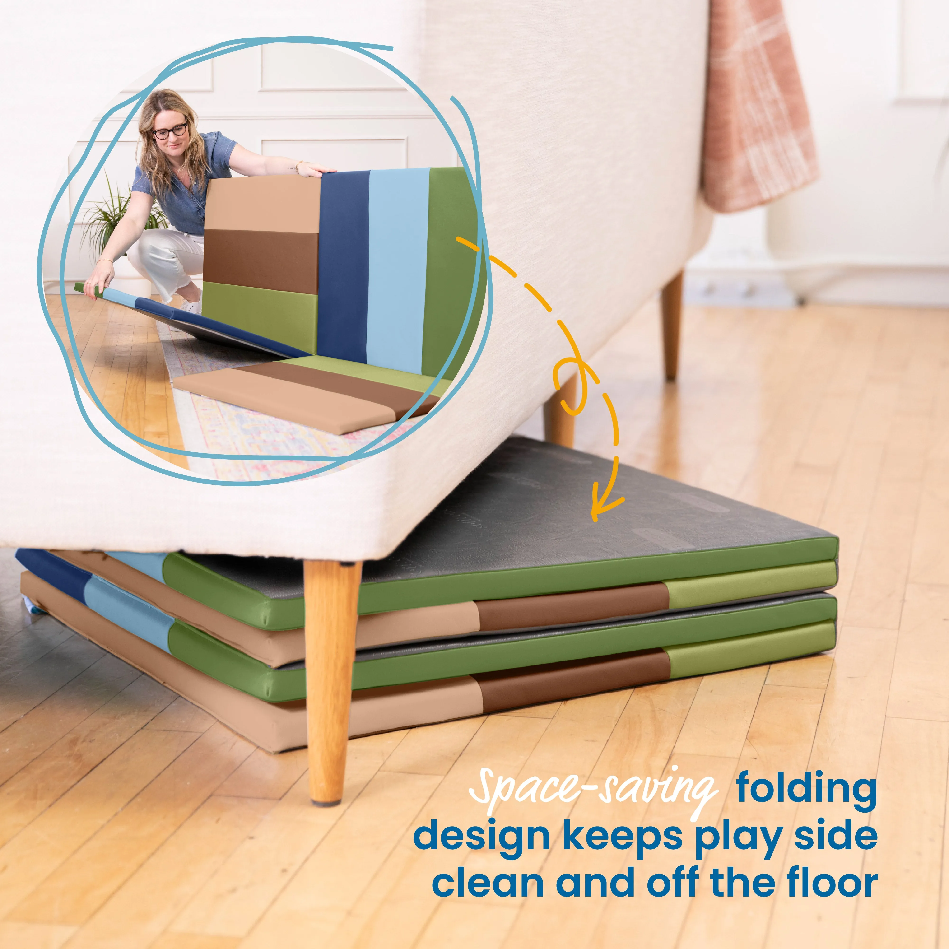 Turning Tiles Activity Mat, Folding Playmat