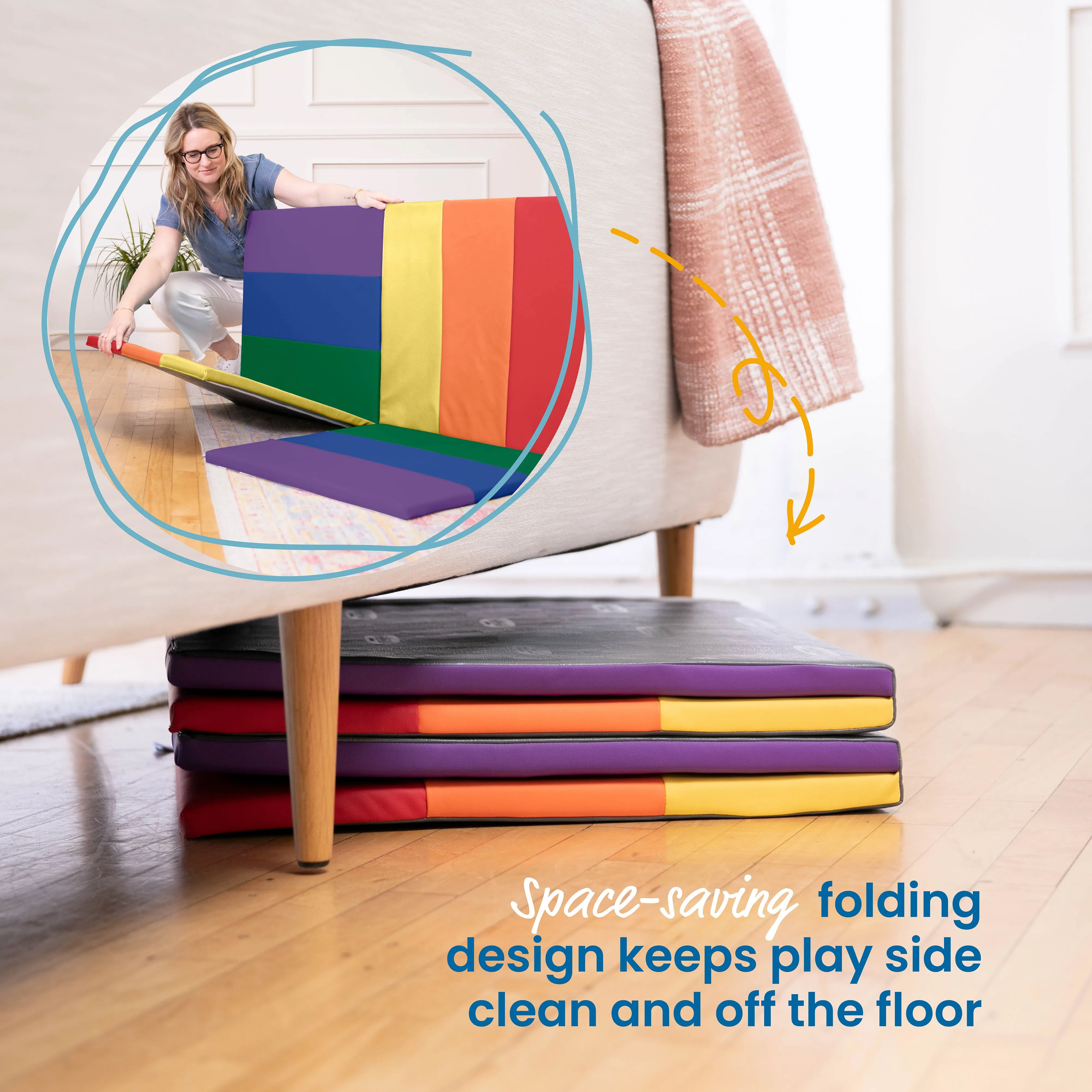 Turning Tiles Activity Mat, Folding Playmat