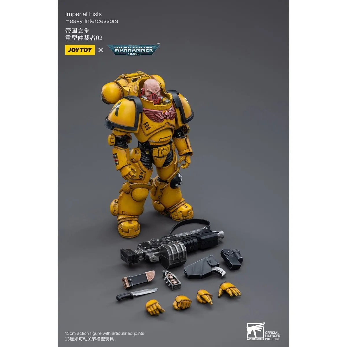 Warhammer 40k Imperial Fists Heavy Intercessors 02 (1/18 Scale)