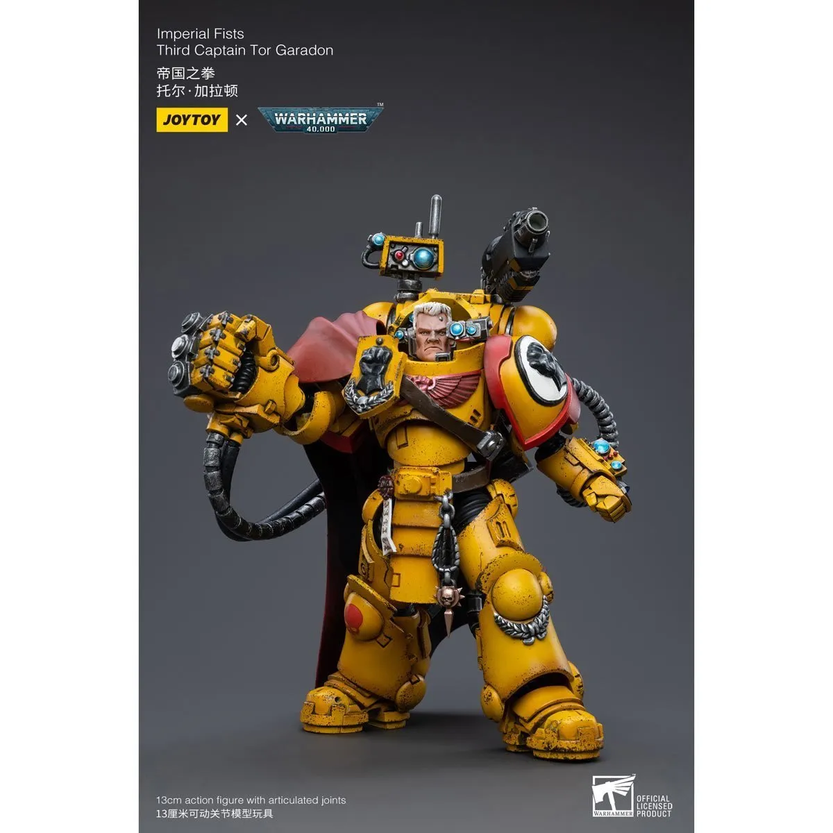 Warhammer 40k Imperial Fists Third Captain Tor Garadon (1/18 Scale)
