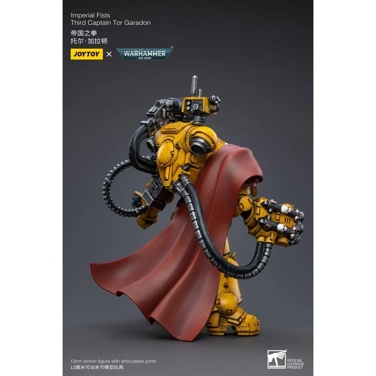 Warhammer 40k Imperial Fists Third Captain Tor Garadon (1/18 Scale)