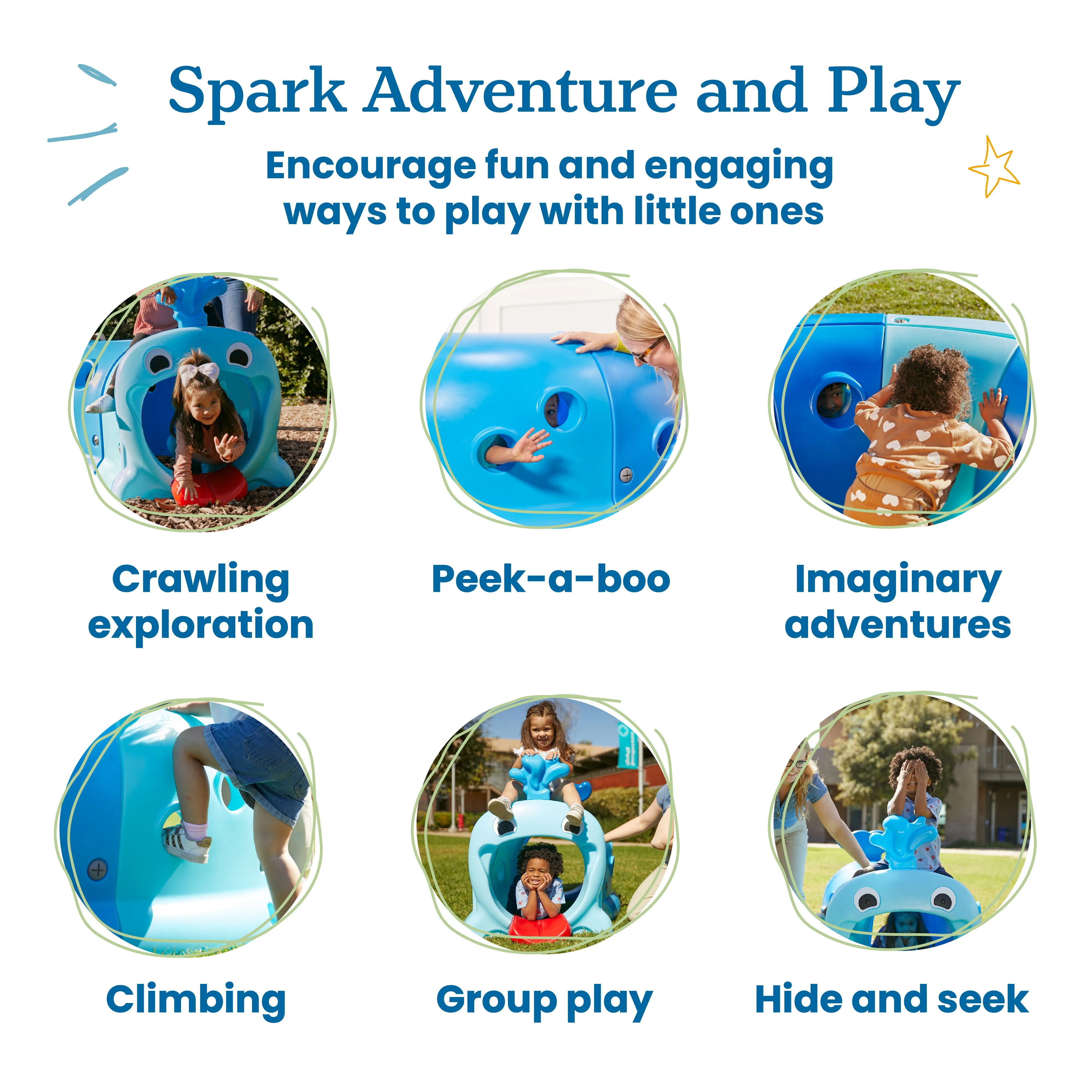 Willow Climb-N-Crawl Whale, 2-Section Extension, Play Structure