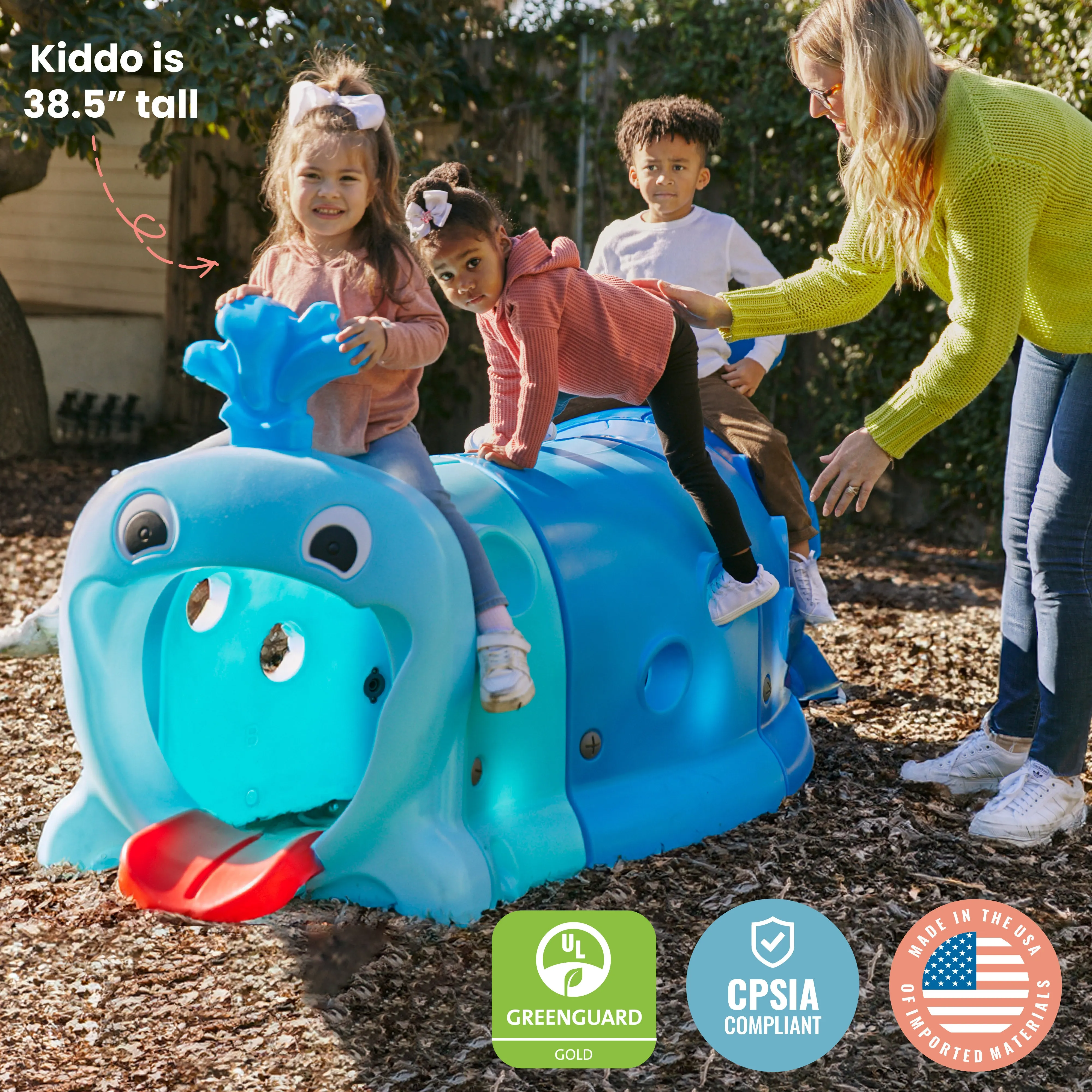 Willow Climb-N-Crawl Whale, 2-Section Extension, Play Structure